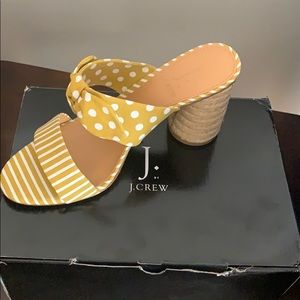 Never worn J.Crew espadrille heels Size 8.